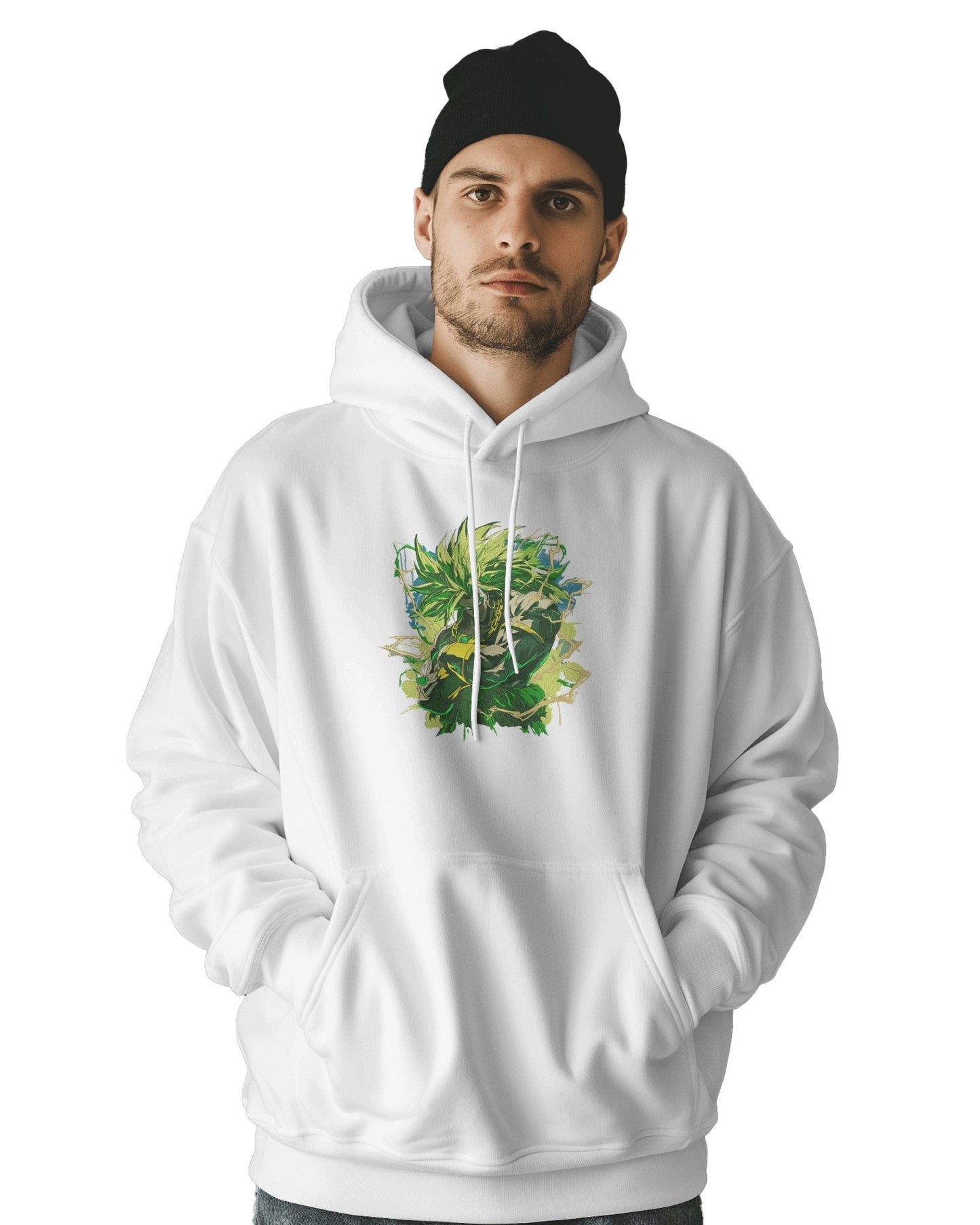 Hoodie 500 GSM Broly 2 Embroidered Design - TM SignatureHoodie 500 GSM Broly 2 Embroidered DesignHoodieTM SignatureWhiteXSCotton