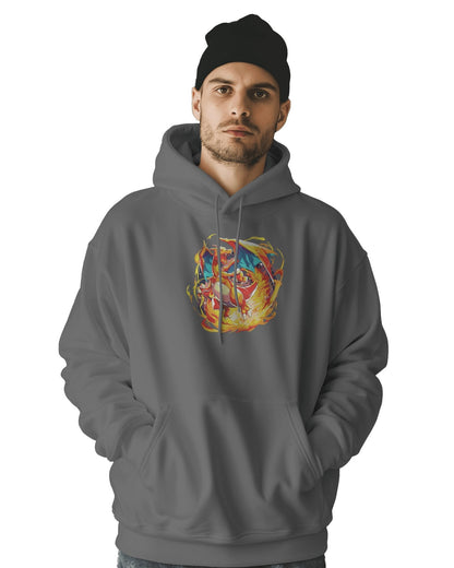 Hoodie 500 GSM Charizard 2 Embroidered Design - TM SignatureHoodie 500 GSM Charizard 2 Embroidered DesignHoodieTM SignatureGrayXSCotton