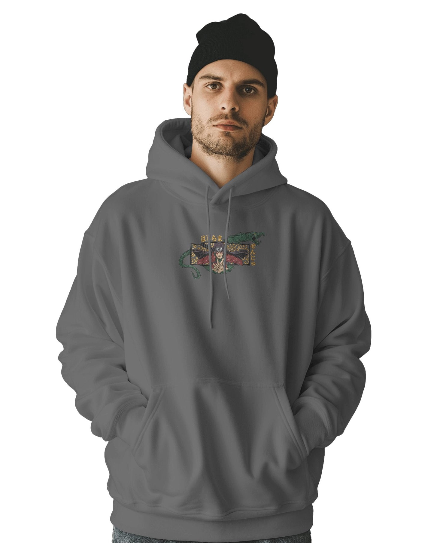 Hoodie 500 GSM Hashirama Senju Embroidered Design - TM SignatureHoodie 500 GSM Hashirama Senju Embroidered DesignHoodieTM SignatureGrayXSCotton