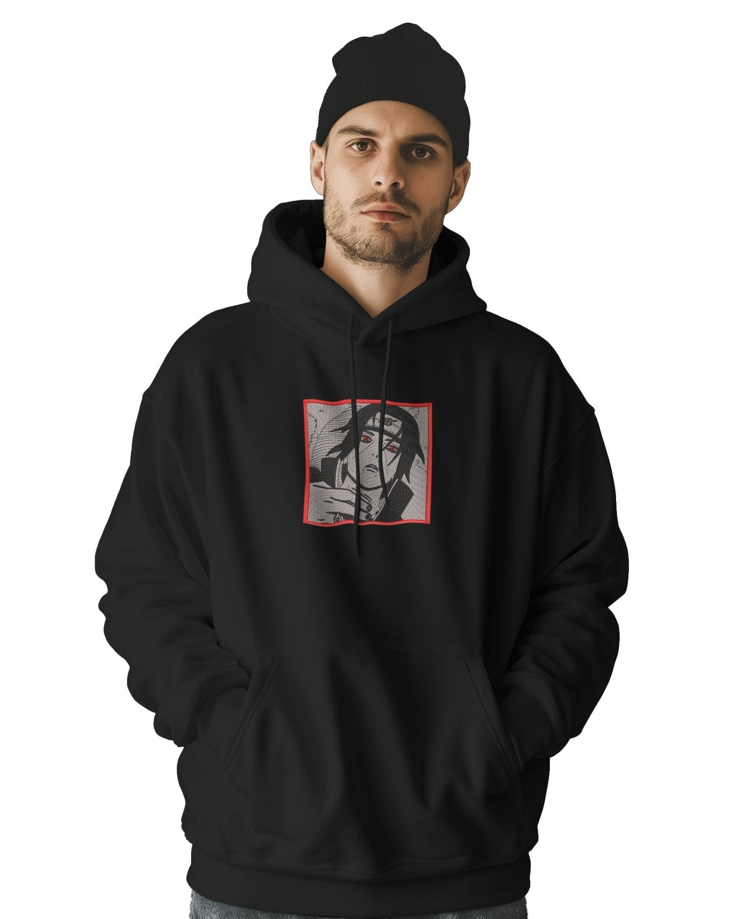 Hoodie 500 GSM Itachi 1 Naruto Embroidered Design - TM SignatureHoodie 500 GSM Itachi 1 Naruto Embroidered DesignHoodieTM SignatureBlackXSCotton