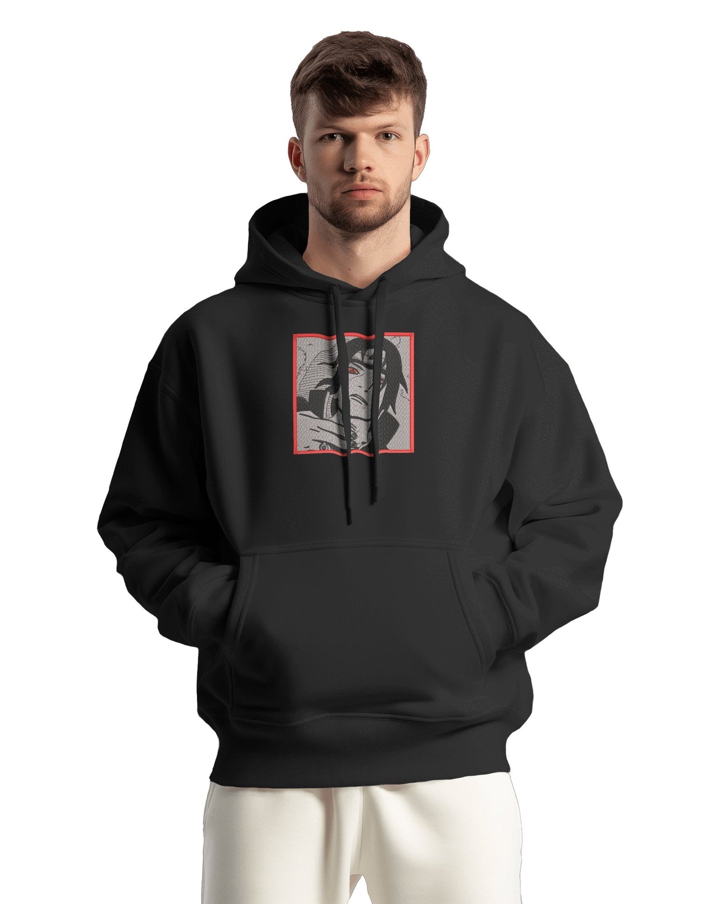 Hoodie 500 GSM Itachi 1 Naruto Embroidered Design - TM SignatureHoodie 500 GSM Itachi 1 Naruto Embroidered DesignHoodieTM SignatureGrayXSCotton