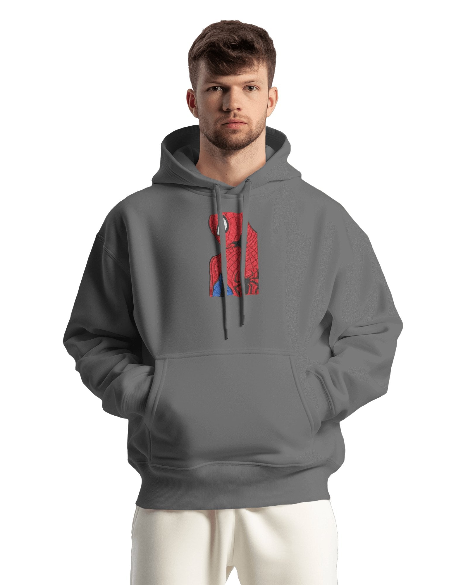 Hoodie 500 GSM The Amazing Spider - Man Embroidered Design - TM SignatureHoodie 500 GSM The Amazing Spider - Man Embroidered DesignHoodieTM SignatureGrayXSCotton