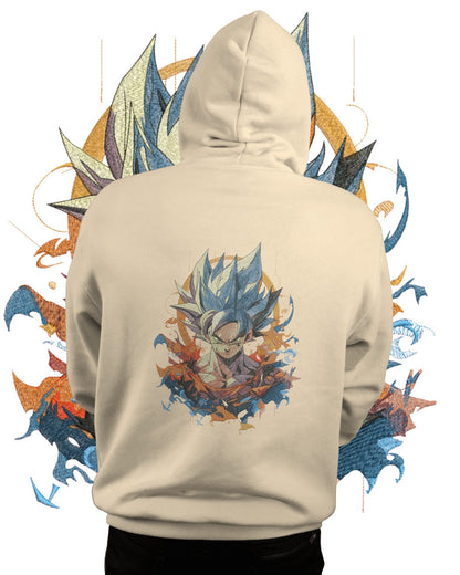 Hoodie 600 GSM Goku Ultra 2 Large Design - TM SignatureHoodie 600 GSM Goku Ultra 2 Large DesignHoodieTM SignatureBeigeCottonXS