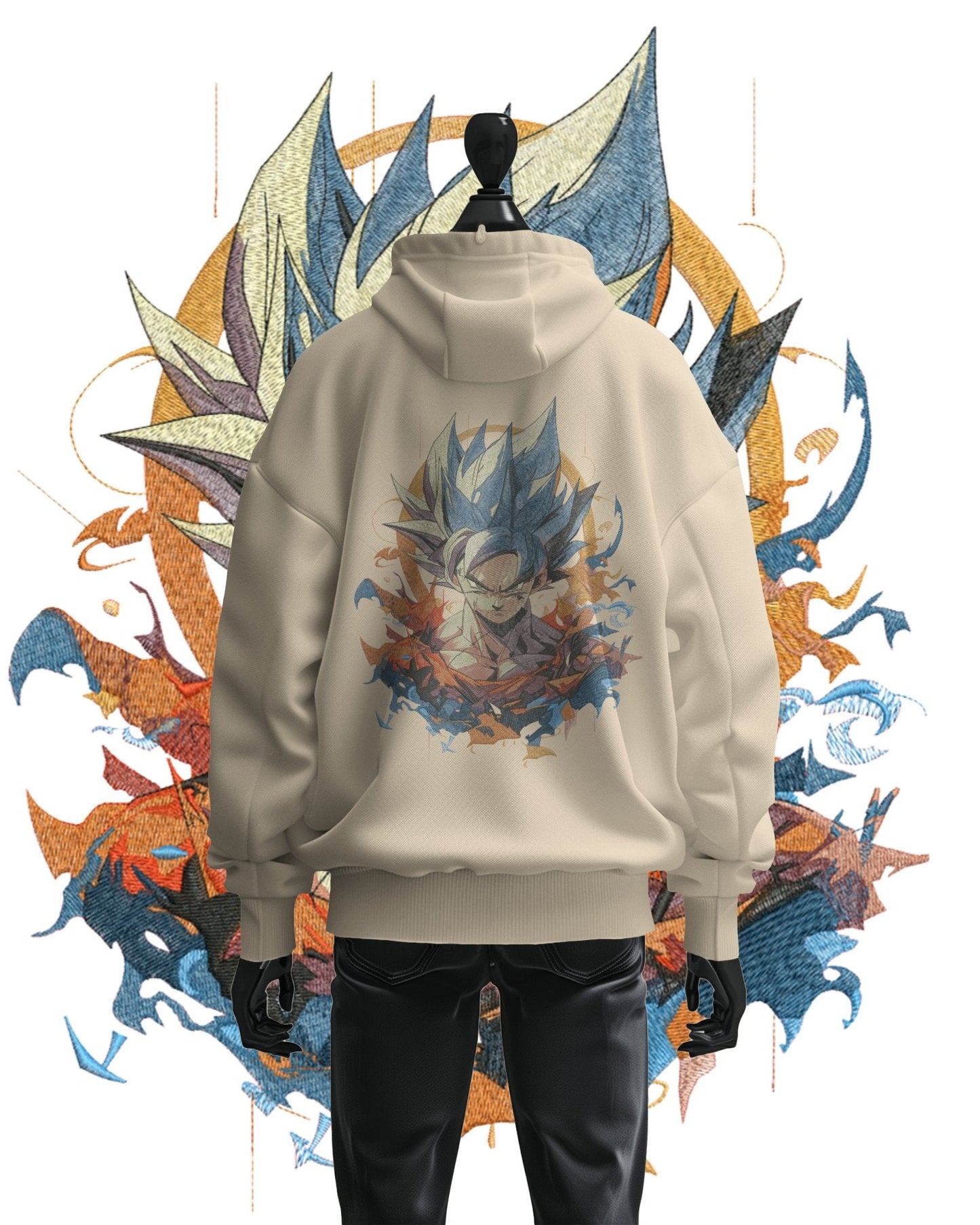 Hoodie 600 GSM Goku Ultra 2 Large Design - TM SignatureHoodie 600 GSM Goku Ultra 2 Large DesignHoodieTM SignatureBeigeCottonXS