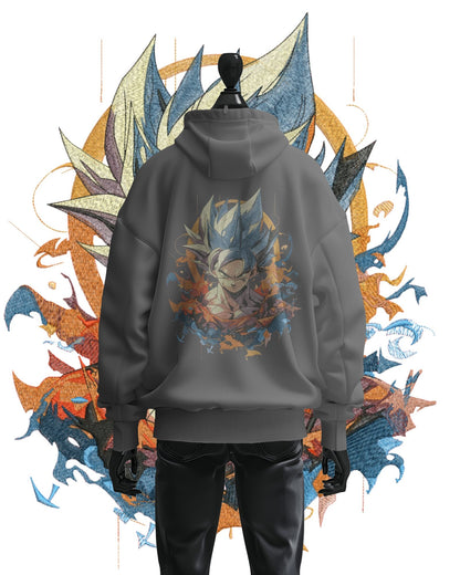 Hoodie 600 GSM Goku Ultra 2 Large Design - TM SignatureHoodie 600 GSM Goku Ultra 2 Large DesignHoodieTM SignatureGrayCottonXS