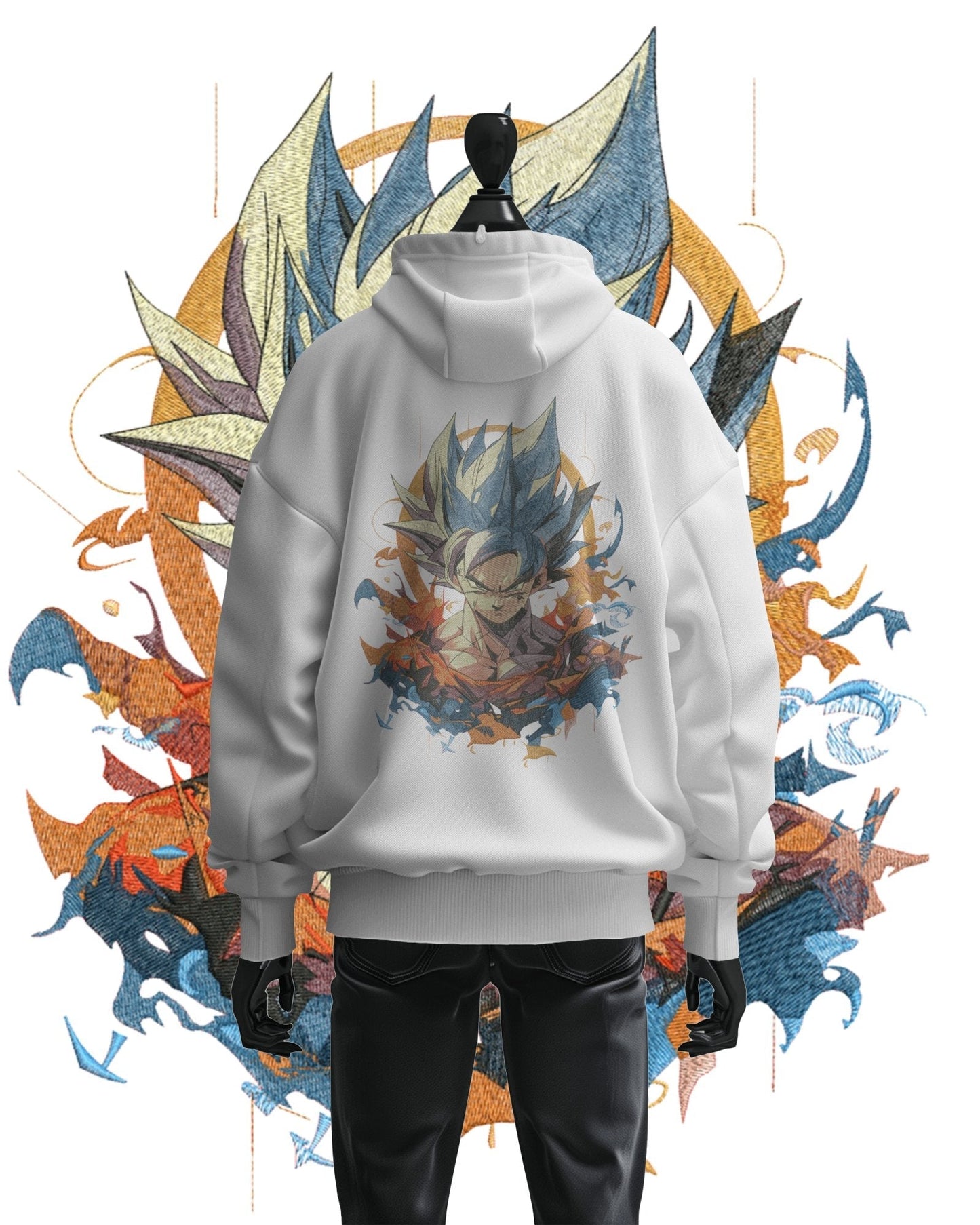 Hoodie 600 GSM Goku Ultra 2 Large Design - TM SignatureHoodie 600 GSM Goku Ultra 2 Large DesignHoodieTM SignatureWhiteCottonXS