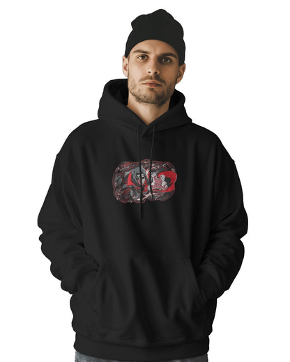 TM Signature Hoodie Black / XS / Cotton Hoodie 500 GSM Itachi Uciha Embroidered Design Hoodie 500 GSM Itachi Uciha Embroidered Design