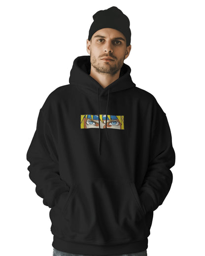 TM Signature Hoodie Black / XS / Cotton Hoodie 500 GSM Minato Eyes Embroidered Design Hoodie 500 GSM Minato Eyes Embroidered Design