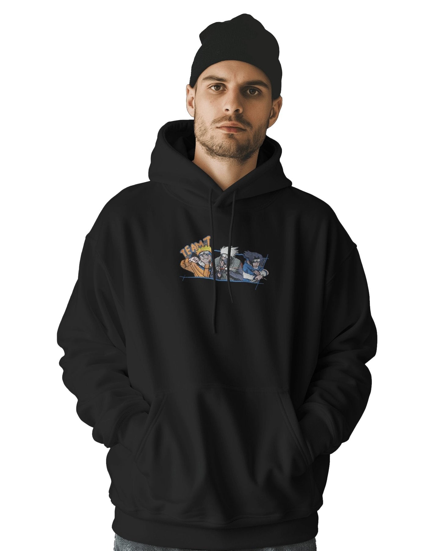 TM Signature Hoodie Black / XS / Cotton Hoodie 500 GSM Team7 Embroidered Design Hoodie 500 GSM Team7 Embroidered Design