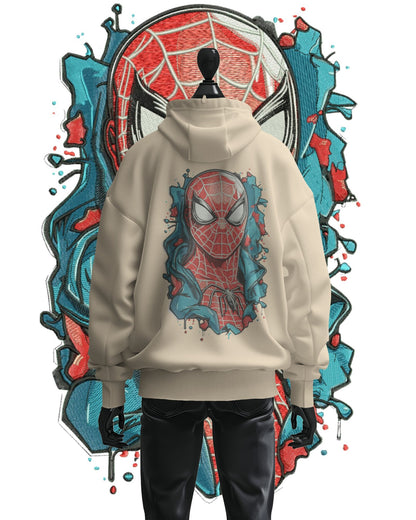 TMsignature Hoodie Beige / Cotton / XS Hoodie 600 GSM Spider-Man (Peter Parker) Large Design Hoodie 600 GSM Spider-Man (Peter Parker) Large Design