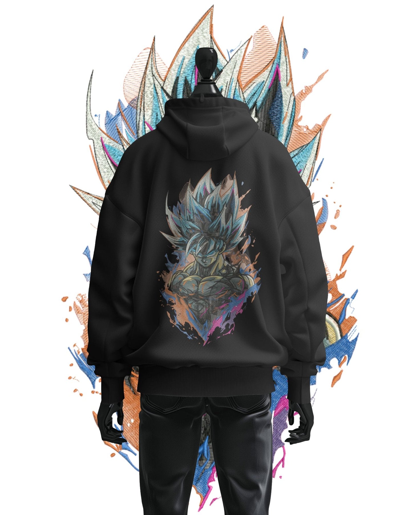 TMsignature Hoodie Black / Cotton / XS Hoodie 600 GSM Goku Rage Large Design Hoodie 600 GSM Goku Rage Large Design