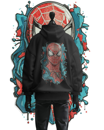 TMsignature Hoodie Black / Cotton / XS Hoodie 600 GSM Spider-Man (Peter Parker) Large Design Hoodie 600 GSM Spider-Man (Peter Parker) Large Design