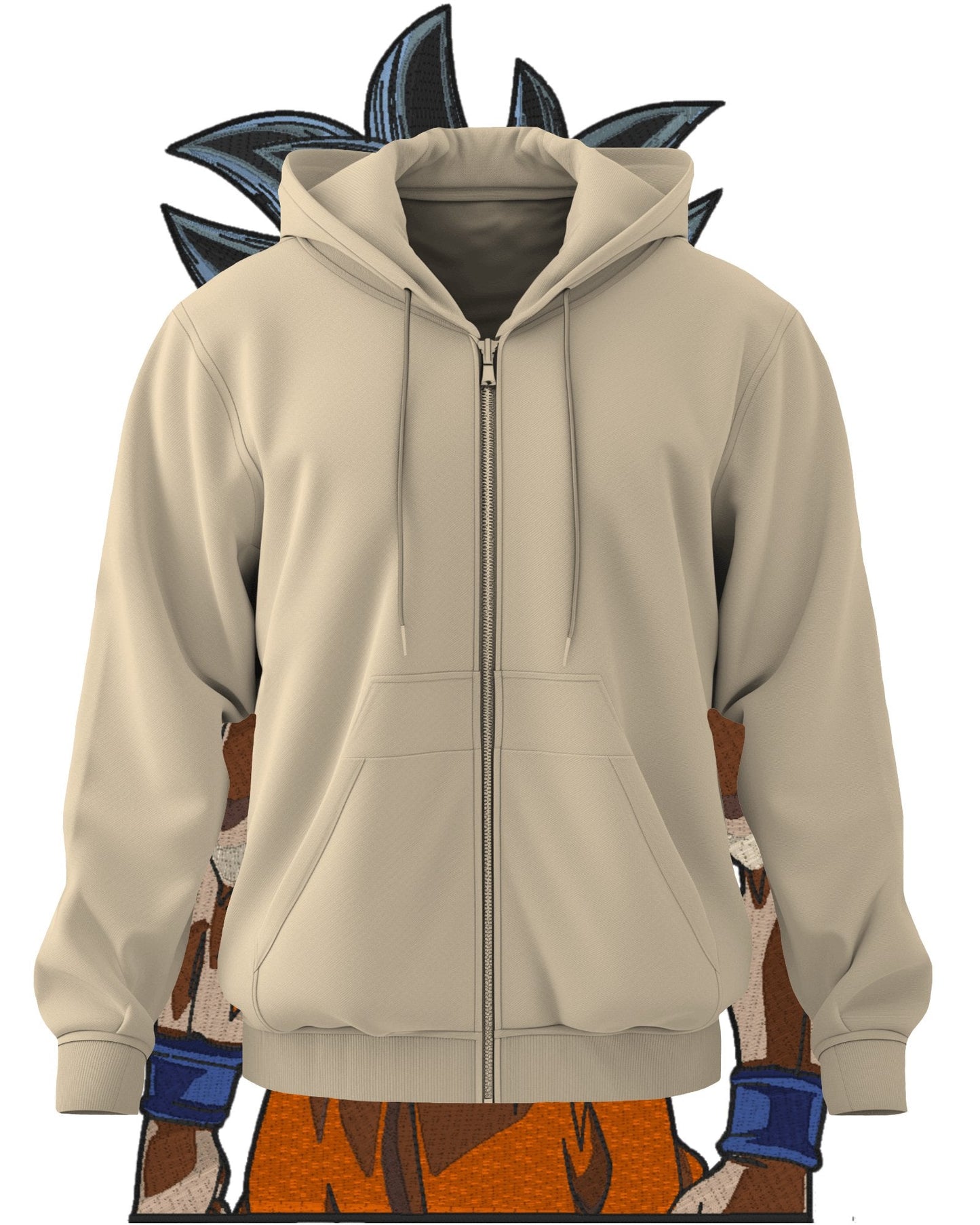 TMsignature Hoodie Hoodie 600 GSM Goku Power Large Design Hoodie 600 GSM Goku Power Large Design