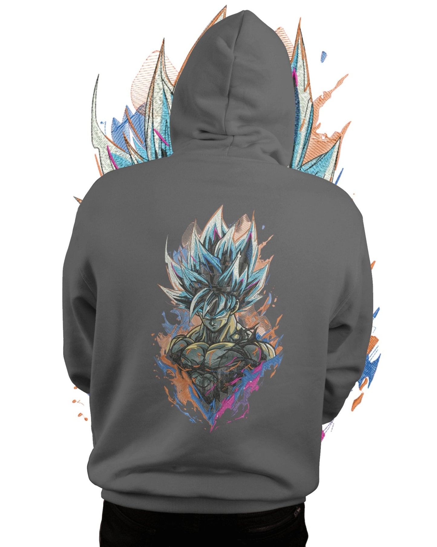 TMsignature Hoodie Hoodie 600 GSM Goku Rage Large Design Hoodie 600 GSM Goku Rage Large Design