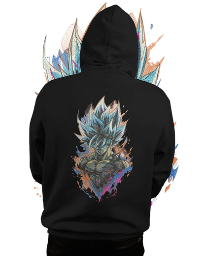 TMsignature Hoodie Hoodie 600 GSM Goku Rage Large Design Hoodie 600 GSM Goku Rage Large Design