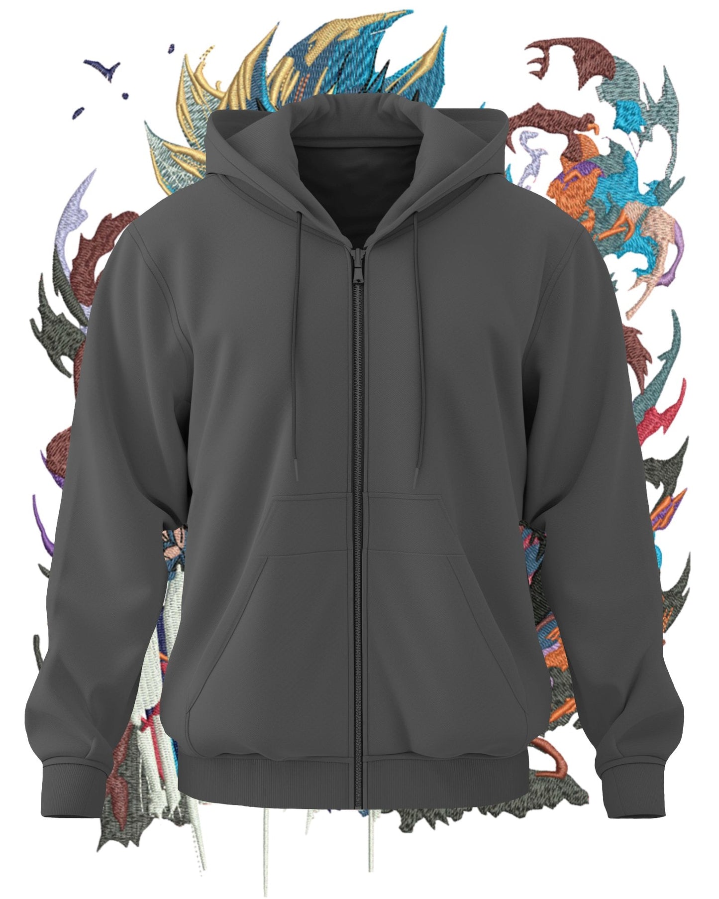 TMsignature Hoodie Hoodie 600 GSM Goku Ultra Instinct Large Design Hoodie 600 GSM Goku Ultra Instinct Large Design