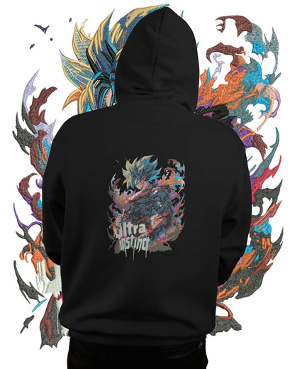 TMsignature Hoodie Hoodie 600 GSM Goku Ultra Instinct Large Design Hoodie 600 GSM Goku Ultra Instinct Large Design