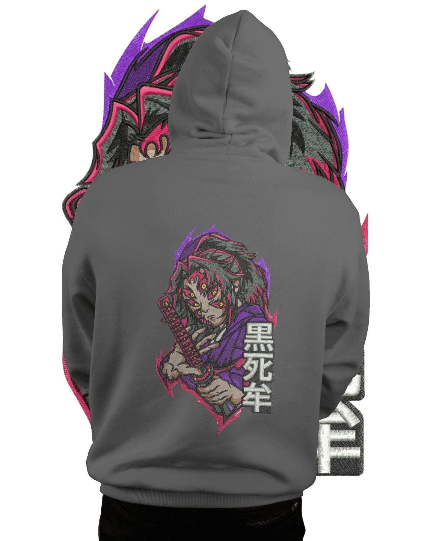 TMsignature Hoodie Hoodie 600 GSM Kokushibo Demon Slayer Large Design Hoodie 600 GSM Kokushibo Demon Slayer Large Design