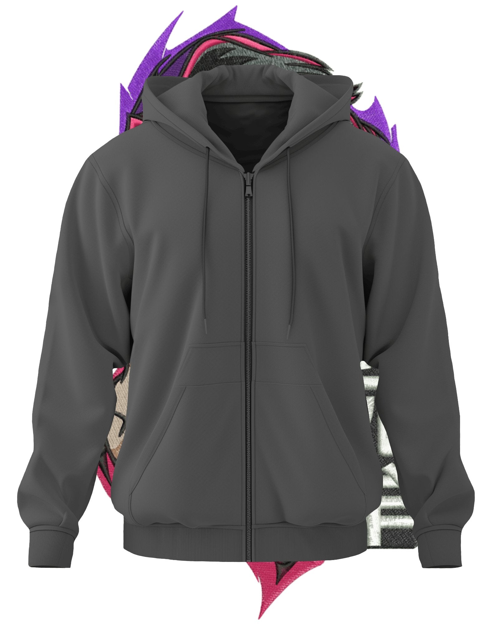 TMsignature Hoodie Hoodie 600 GSM Kokushibo Demon Slayer Large Design Hoodie 600 GSM Kokushibo Demon Slayer Large Design