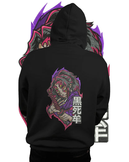 TMsignature Hoodie Hoodie 600 GSM Kokushibo Demon Slayer Large Design Hoodie 600 GSM Kokushibo Demon Slayer Large Design