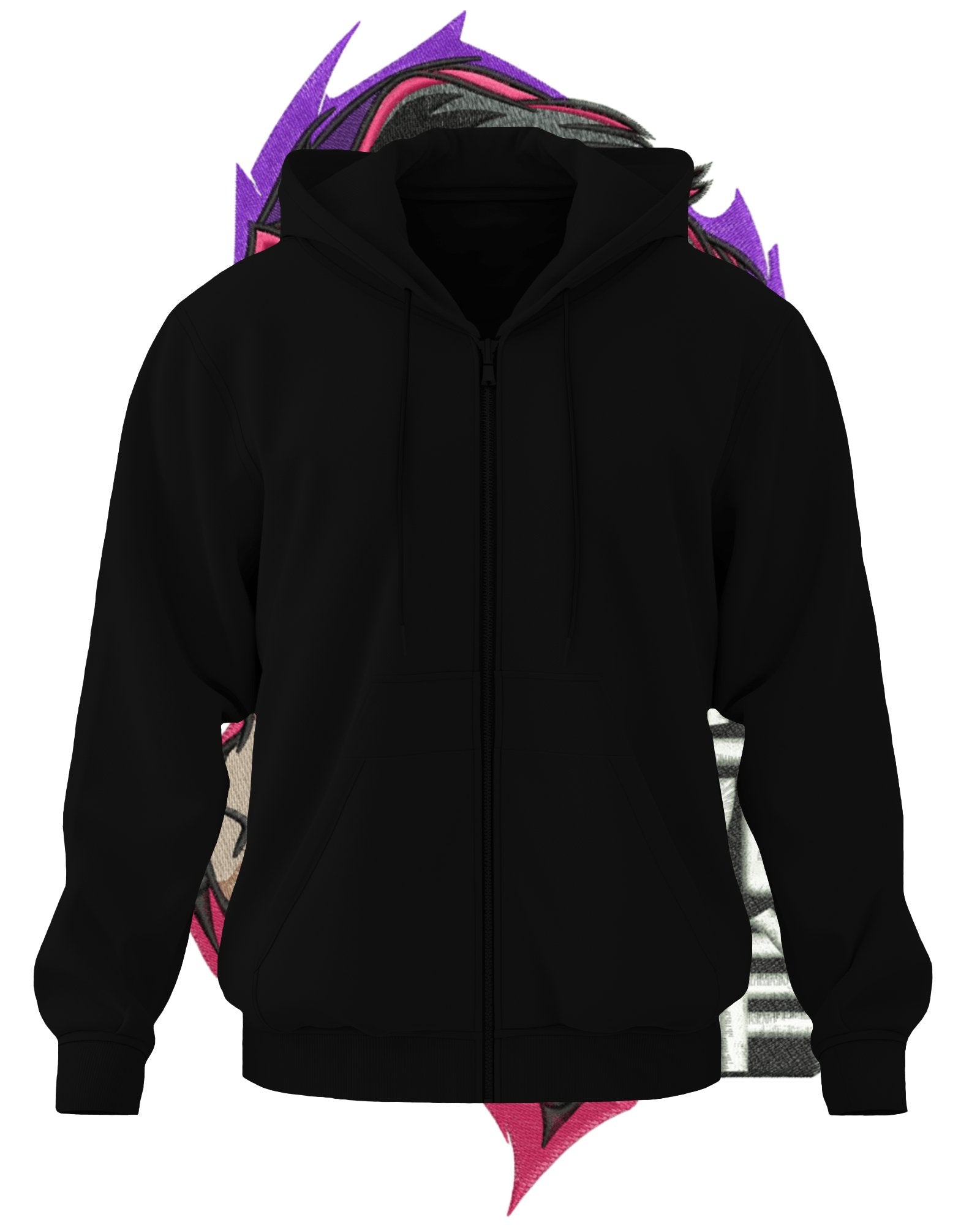 TMsignature Hoodie Hoodie 600 GSM Kokushibo Demon Slayer Large Design Hoodie 600 GSM Kokushibo Demon Slayer Large Design