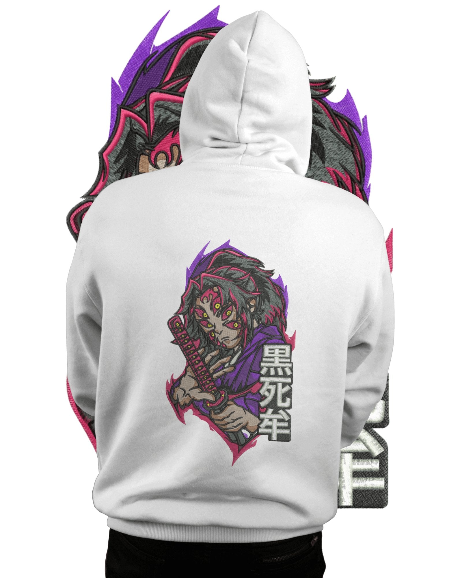 TMsignature Hoodie Hoodie 600 GSM Kokushibo Demon Slayer Large Design Hoodie 600 GSM Kokushibo Demon Slayer Large Design