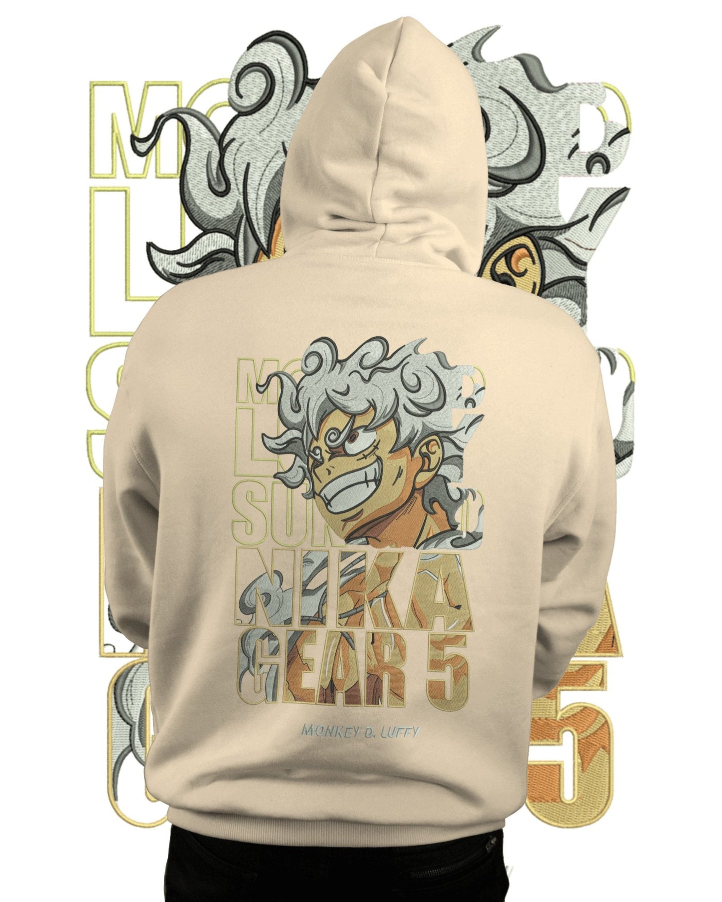 TMsignature Hoodie Hoodie 600 GSM Luffy Gear 5 One Piece Large Design Hoodie 600 GSM Luffy Gear 5 One Piece Large Design