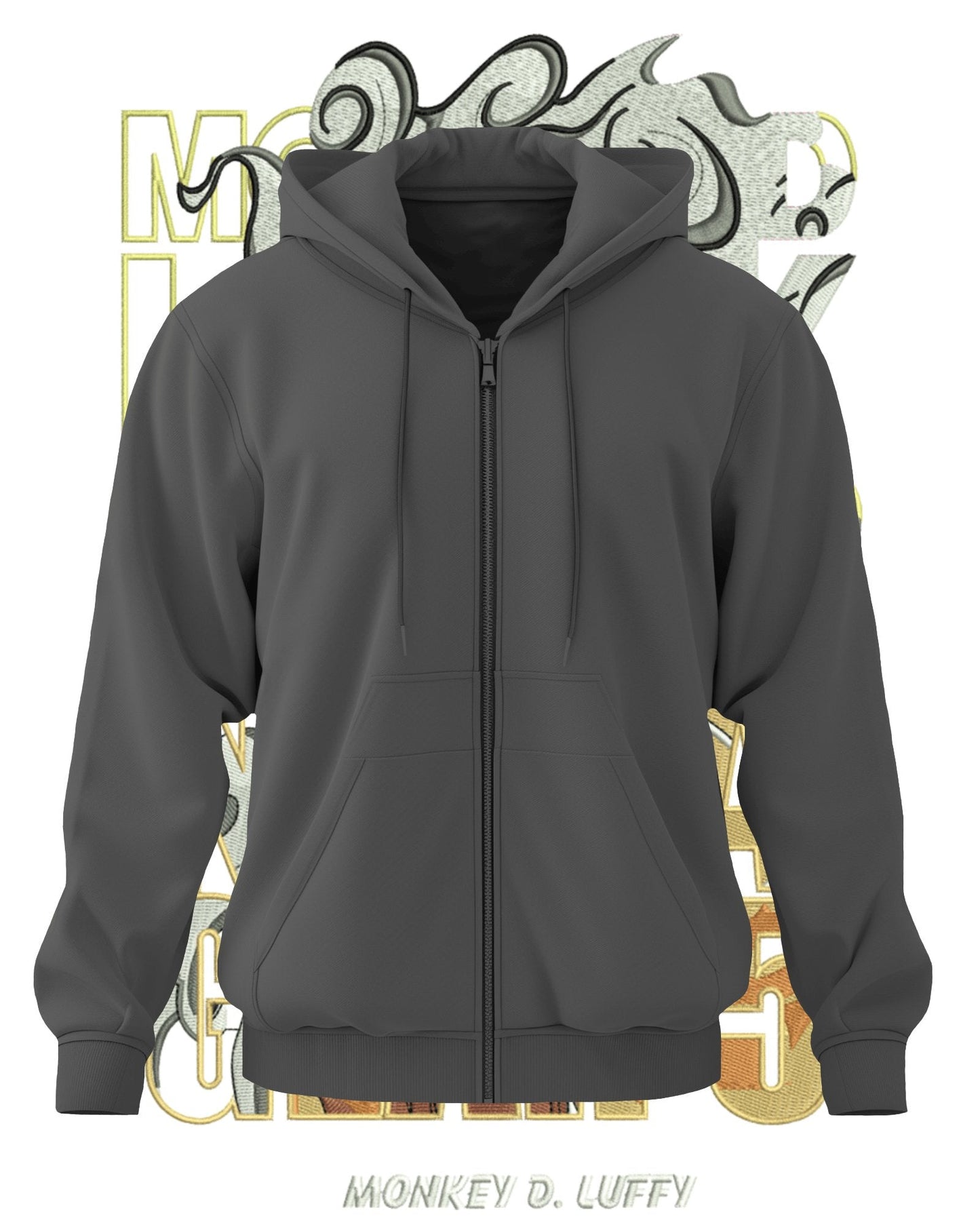 TMsignature Hoodie Hoodie 600 GSM Luffy Gear 5 One Piece Large Design Hoodie 600 GSM Luffy Gear 5 One Piece Large Design