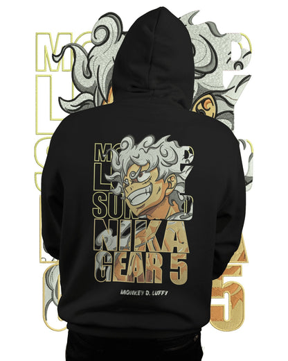 TMsignature Hoodie Hoodie 600 GSM Luffy Gear 5 One Piece Large Design Hoodie 600 GSM Luffy Gear 5 One Piece Large Design