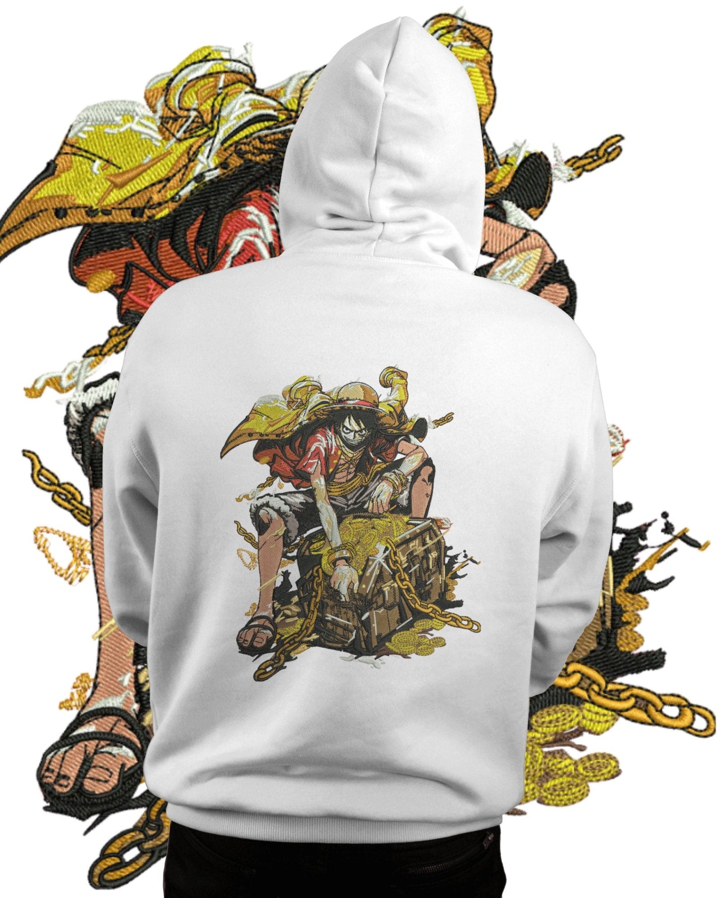 TMsignature Hoodie Hoodie 600 GSM Luffy Treasure Large Design Hoodie 600 GSM Luffy Treasure Large Design