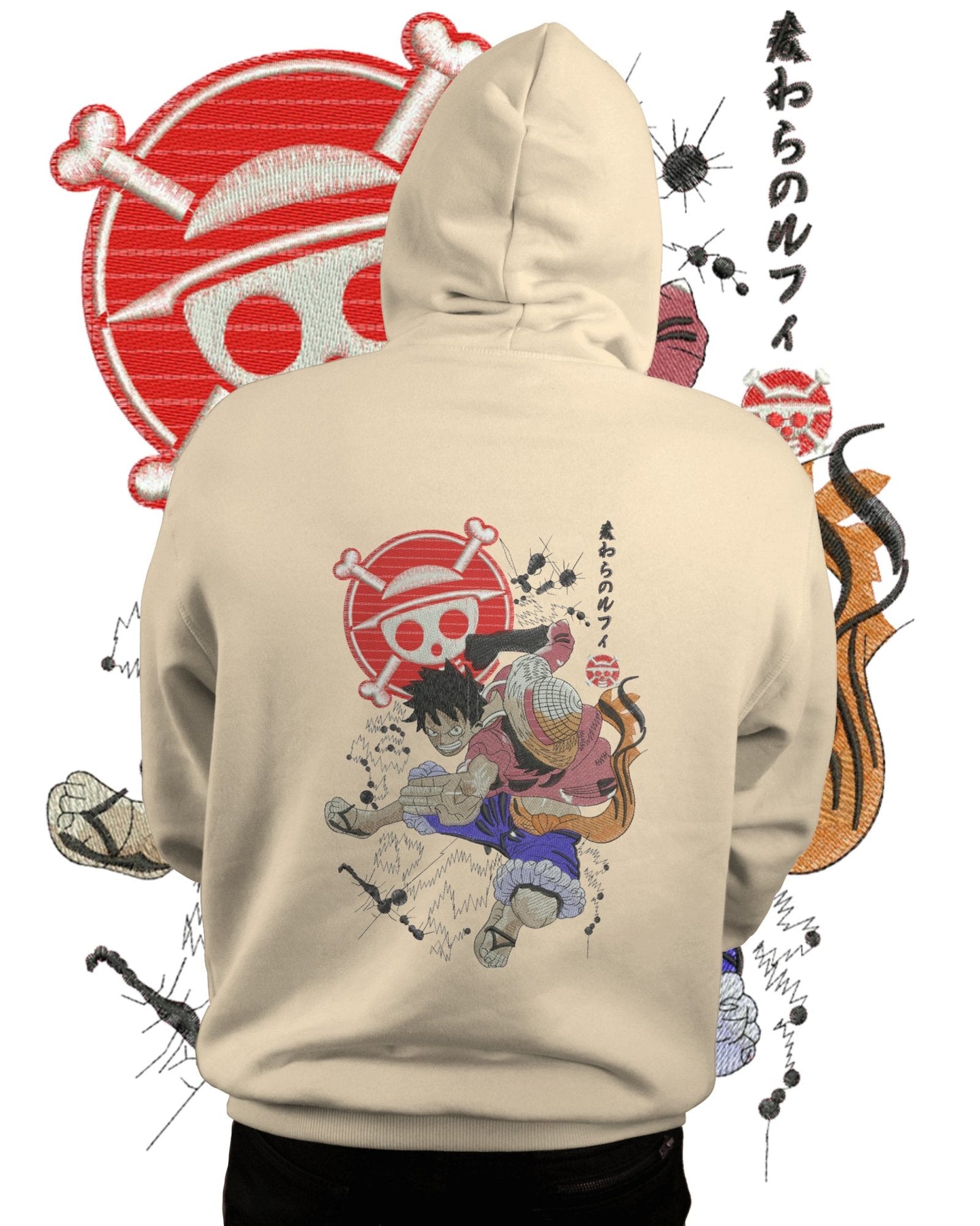 TMsignature Hoodie Hoodie 600 GSM One Piece Luffy Large Design Hoodie 600 GSM One Piece Luffy Large Design