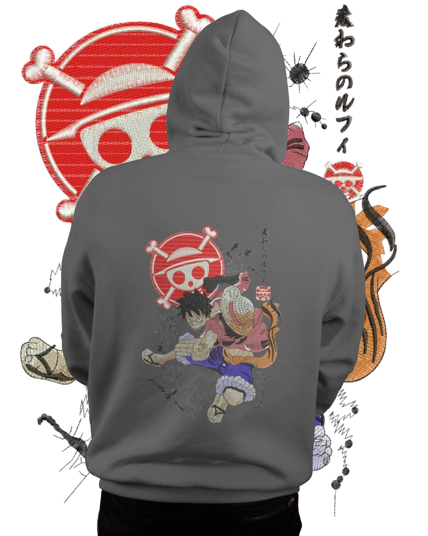 TMsignature Hoodie Hoodie 600 GSM One Piece Luffy Large Design Hoodie 600 GSM One Piece Luffy Large Design