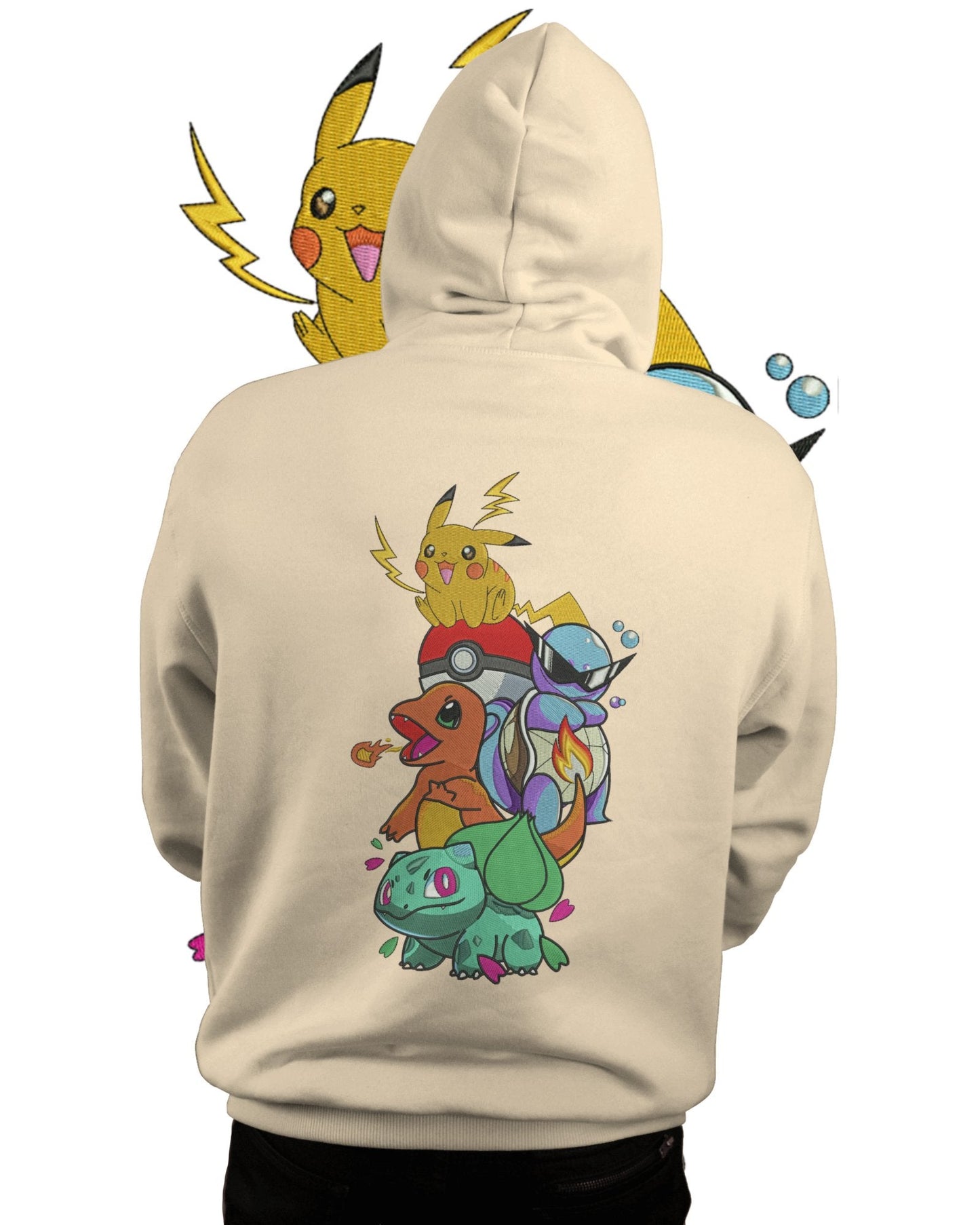 TMsignature Hoodie Hoodie 600 GSM Pokémon Large Design Hoodie 600 GSM Pokémon Large Design