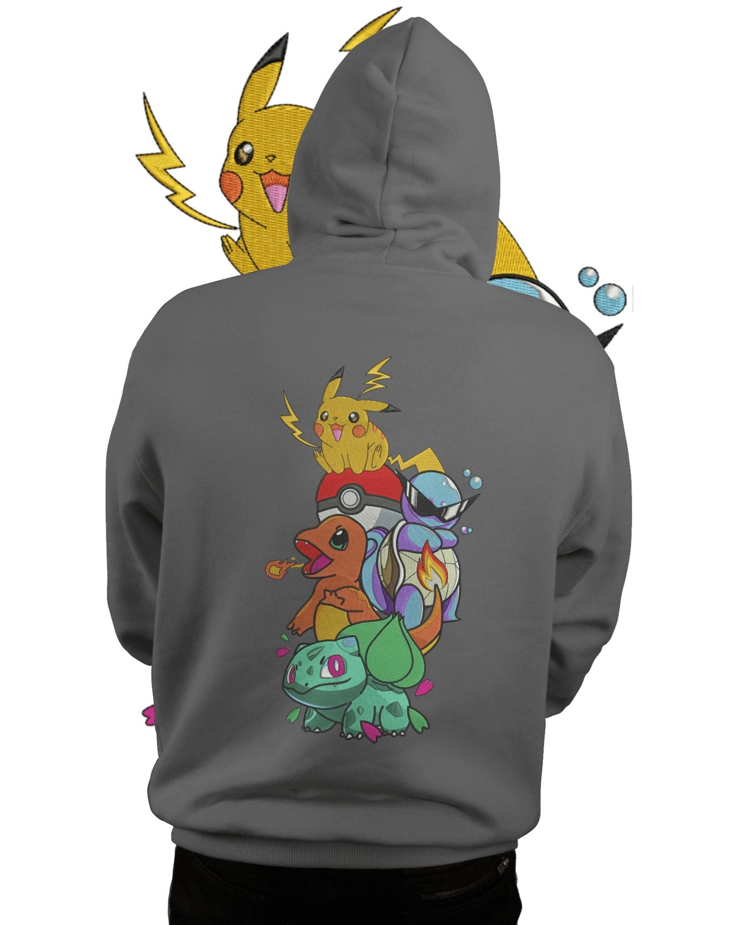 TMsignature Hoodie Hoodie 600 GSM Pokémon Large Design Hoodie 600 GSM Pokémon Large Design