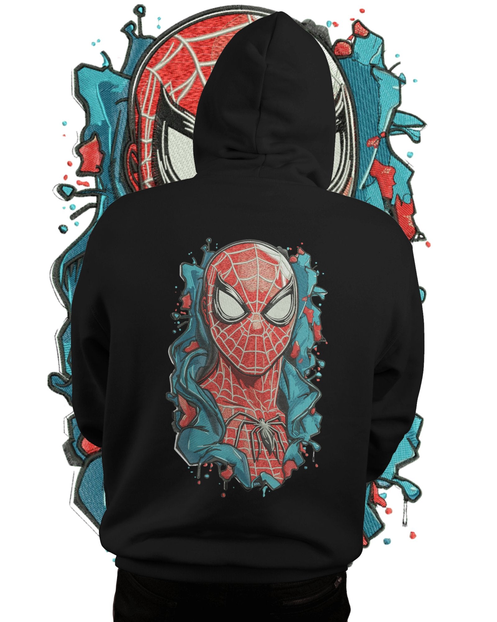 TMsignature Hoodie Hoodie 600 GSM Spider-Man (Peter Parker) Large Design Hoodie 600 GSM Spider-Man (Peter Parker) Large Design