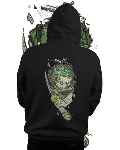 TMsignature Hoodie Hoodie 600 GSM Zoro One Piece Large Design Hoodie 600 GSM Zoro One Piece Large Design